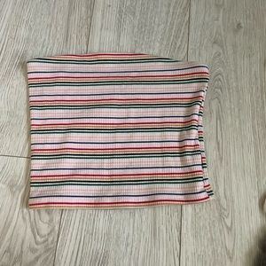 american eagle stripped tub top/crop top